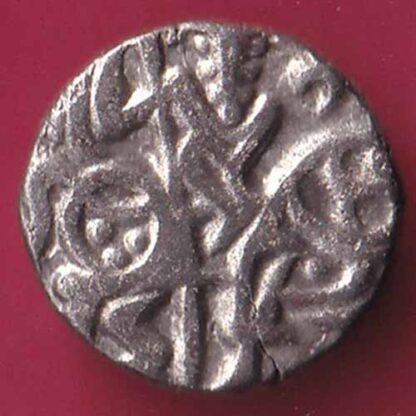 DELHI SULTAN SAMANT DEVA HORSE MAN & BULL TYPE COIN- f4904 - Image 2