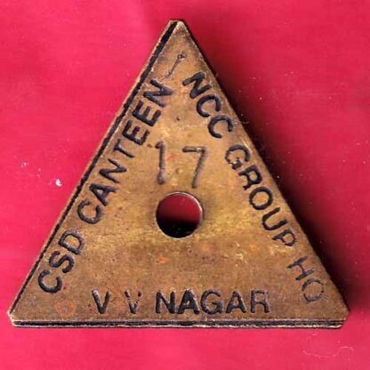 token: csdcanteen ncc group ho V.V NAGAR  – FC1852