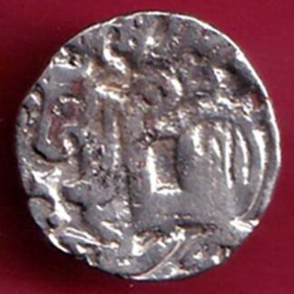 Hindushahia, kabul n gandhara silver drachma horseman n bull-- F5003
