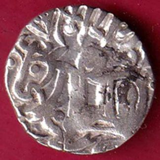 Hindushahia, kabul n gandhara silver drachma horseman n bull- F5068
