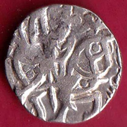 Hindushahia, kabul n gandhara silver drachma horseman n bull- F5068 - Image 2