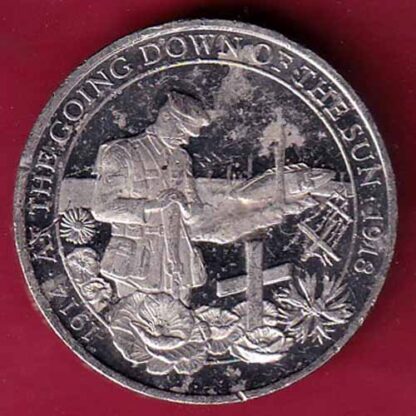 ELIZABETH II D-G REGINA. GIBRALTAR 2018 THE GOING DOWN OF THE SUN 1918  – F5090