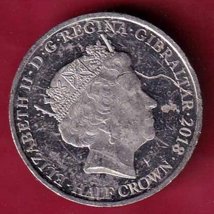 ELIZABETH II D-G REGINA. GIBRALTAR 2018 THE GOING DOWN OF THE SUN 1918  – F5090 - Image 2