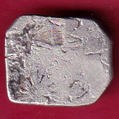 ANCIENT INDIA MAURYAN PERIOD  MAGADH DYNASTY SILVER PUNCHMARK- F5143 - Image 2