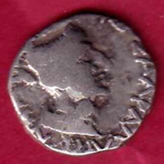 ANCIENT INDIA NAHAPAN DYNESTY KINGS PORTRAIT SILVER COIN – F5160
