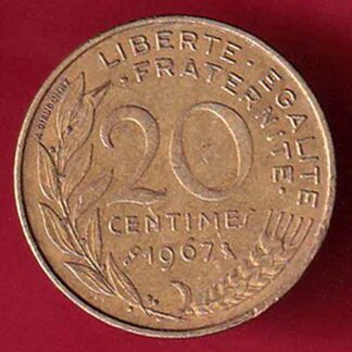France 20 Centimes LIBERTE EGALITE 1967 – F5299