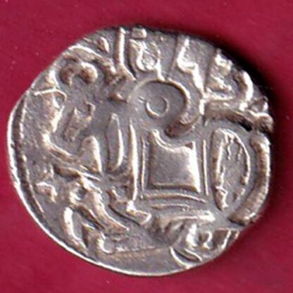 Hindushahia, kabul n gandhara silver drachma horseman n bull - FC2103