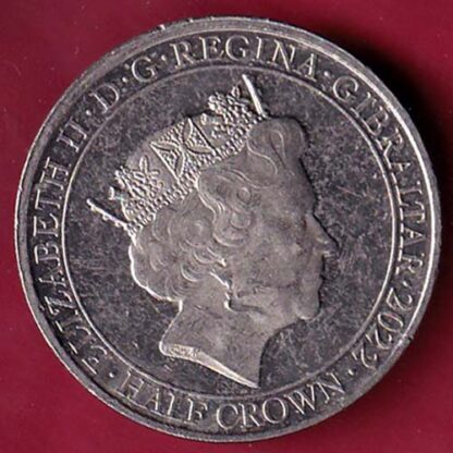 the right ti live in peace elizabeth ii d.g. regina gibraltar 2022 half crown –FC2190 - Image 2