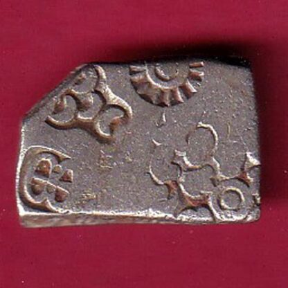 ancient magadh punch mark silver coin - FC2256
