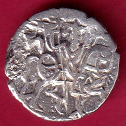 Hindushahia, kabul n gandhara silver drachma horseman n bull  - FC2264 - Image 2