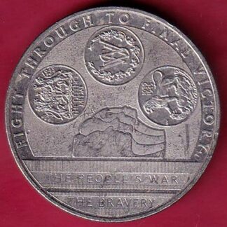 ELIZABETH II DEI-GRA REGINA. GIBRALTAR 2021 one crown FIGHT THROUGH TO FINAL VICTORY –FC2381