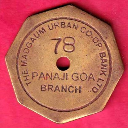 TOKEN: THE MADGAUM URBAN CO-OP BANK LTD. PANAJI GOA BRANCH- f4973
