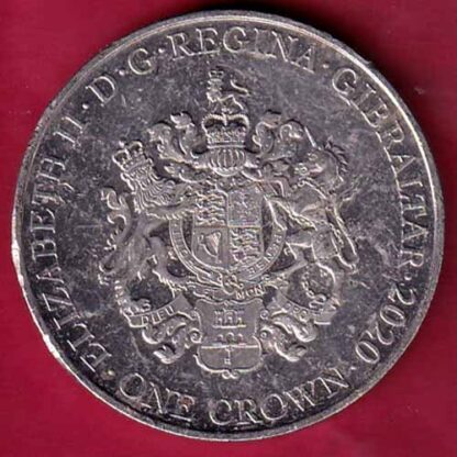 ELIZABETH II GIBRALTAR 2020 ONE CROWN - f4984 - Image 2