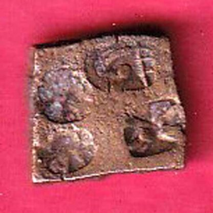 ancient cetral india copper punchmark ujjainy symbols on coin – FC2169