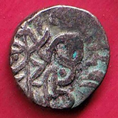 DELHI SULTAN SAMANT DEVA HORSE MAN & BULL TYPE COIN – F5394 - Image 2