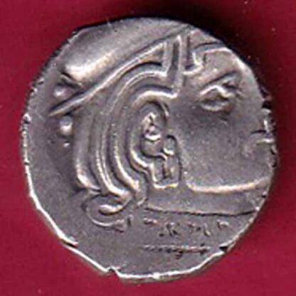 ANCIENT INDIA KSHATRAP DYNASTY KINGS PORTRAIT RARE SILVER COIN– F5396