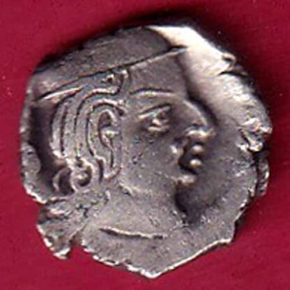 ANCIENT INDIA KSHATRAP DYNASTY KINGS PORTRAIT RARE SILVER COIN – F5399