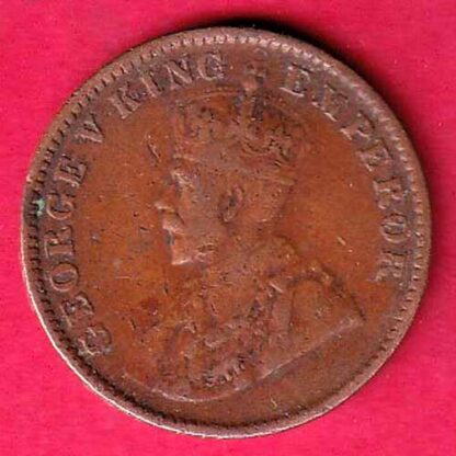 BRITISH INDIA 1931 ONE QURTER ANNA COPPER COIN– F5401 - Image 2