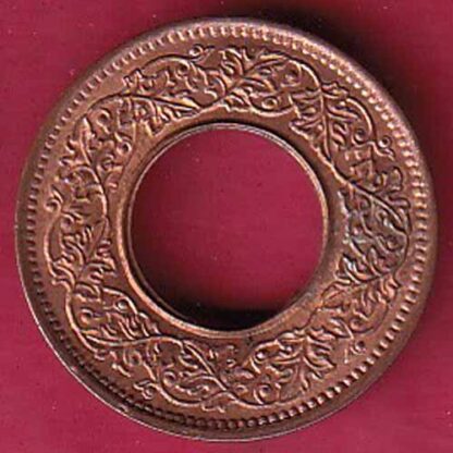 British india king bombay mint george vi 1945 one pice beautiful copper Coin–F5454 - Image 2