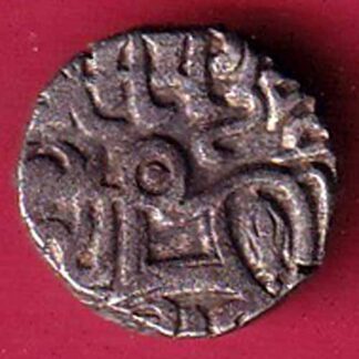 DELHI SULTAN SAMANT DEVA HORSE MAN & BULL TYPE COIN – F5466
