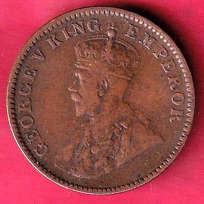 BRITISH INDIA 1931 ONE QURTER ANNA george v COPPER COIN – FC2486 - Image 2
