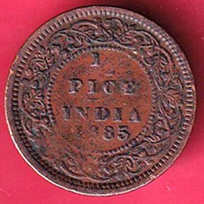 british india 1885 victoria empress 1/2 pice  – FC2490