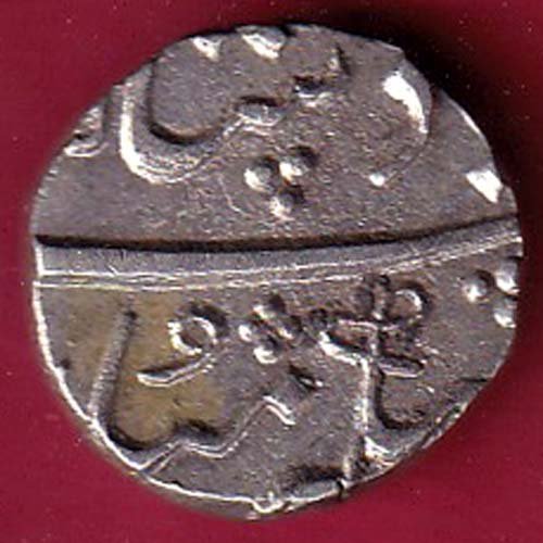 Baroda State Anand Rao RY 4 Half Rupee Silver Coin – S3409 - Image 2