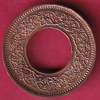 British india king bombay mint george vi 1947 one pice beautiful copper Coin– Fc2566 - Image 2