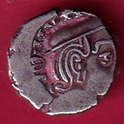 ANCIENT INDIA KSHATRAP DYNASTY KINGS PORTRAIT RARE SILVER COIN– F5730 - Image 2