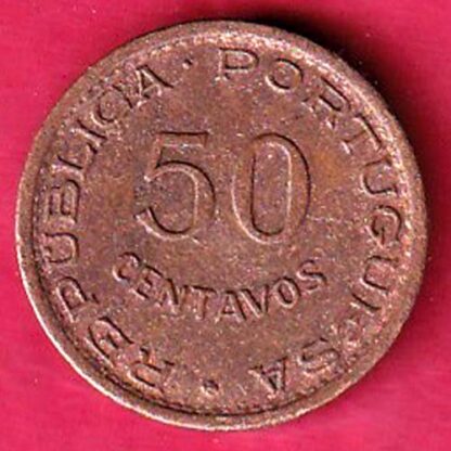 Angola 50 Centavos 1957 – FC2825 - Image 2
