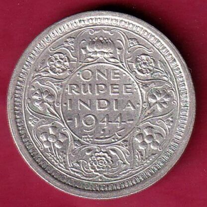 British India 1944 Bombay Mint George VI One Rupee Silver Coin– FC3045