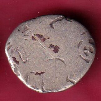 ANCIENT INDIA MAURYAN PERIOD ANIMAL STANDING MAGADH DYNASTY SILVER PUNCHMARK–F6066