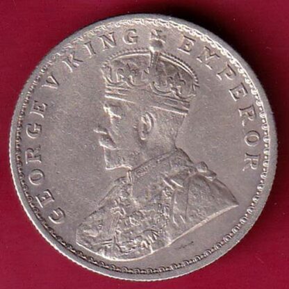 British India 1915 George v One Rupee silver coin – F6089 - Image 2