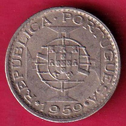 Portuguese India 60 Centavos 1959  - F6247 - Image 2