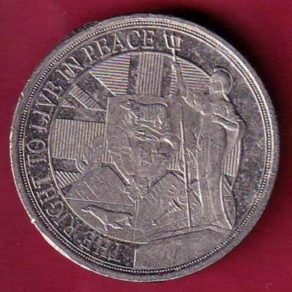 the right ti live in peace elizabeth ii d.g. regina gibraltar 2022 half crown – FC3387 - Image 2