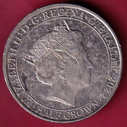 the right ti live in peace elizabeth ii d.g. regina gibraltar 2022 half crown – FC3387