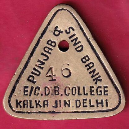 BANK TOKEN : PUNJAB&SHINDH BANK KALKA JI NEW DELHI – FC3300