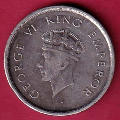 British India  1939 George vi King Emperor HALF Rupee – F6328
