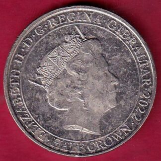 the right ti live in peace elizabeth ii d.g. regina gibraltar 2022 half crown – F6404