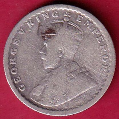 British India 1923  George V king Emperor HALF Rupee – FC3409