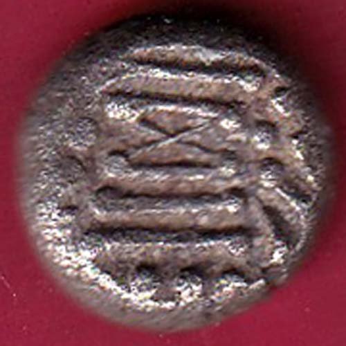 ANCIENT INDIA GADHAYA DYNASTY KING PORTRAIT COIN– FC3713 - Image 2