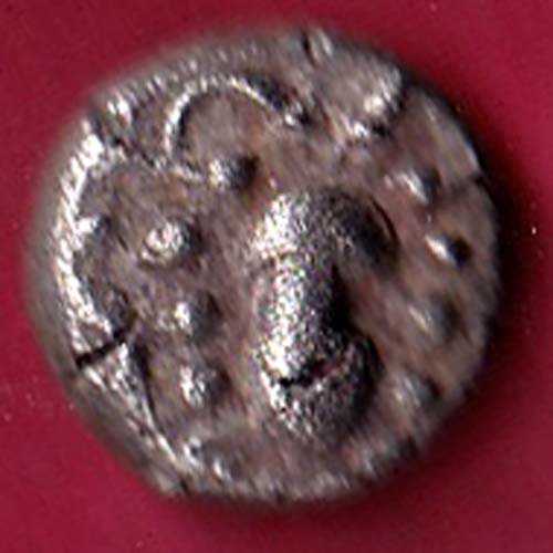 ANCIENT INDIA GADHAYA DYNASTY KING PORTRAIT COIN– FC3713