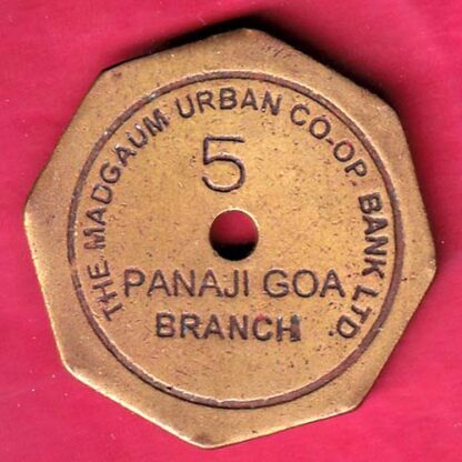 TOKEN: THE MADGAUM URBAN CO-OP BANK LTD. PANJI GOA BR. – F6741