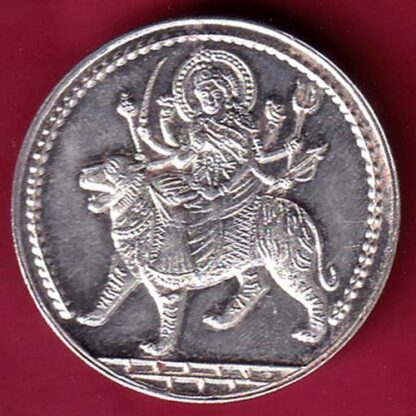 SILVER TOKEN Weight – 9.92 gm: SHREE MATA SATC  – F6802 - Image 2