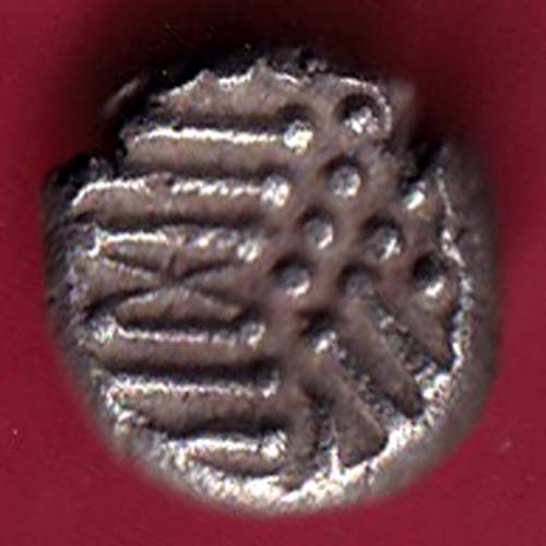 ANCIENT INDIA GADHAYA DYNASTY KING PORTRAIT COIN - F6821 - Image 2