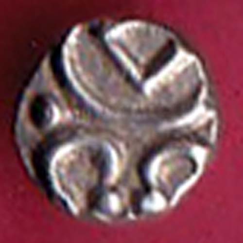TRAVANCORE STATE RAJARAM VERMA IV SILVER CHUKRAM COIN –FC3919