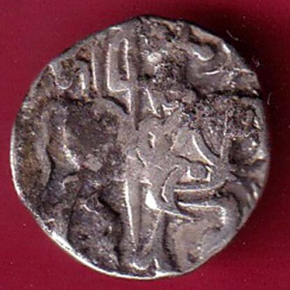Hindushahia, kabul n gandhara silver drachma horseman n bull – FC3952 - Image 2