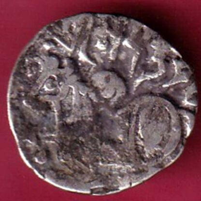 Hindushahia, kabul n gandhara silver drachma horseman n bull – FC3952