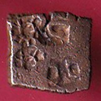 ancient cetral india copper punchmark ujjainy symbols on coin – F6921
