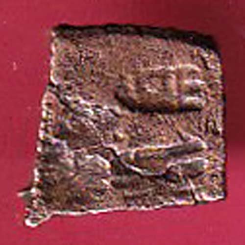 ancient cetral india copper punchmark ujjainy symbols on coin - F6971 - Image 2